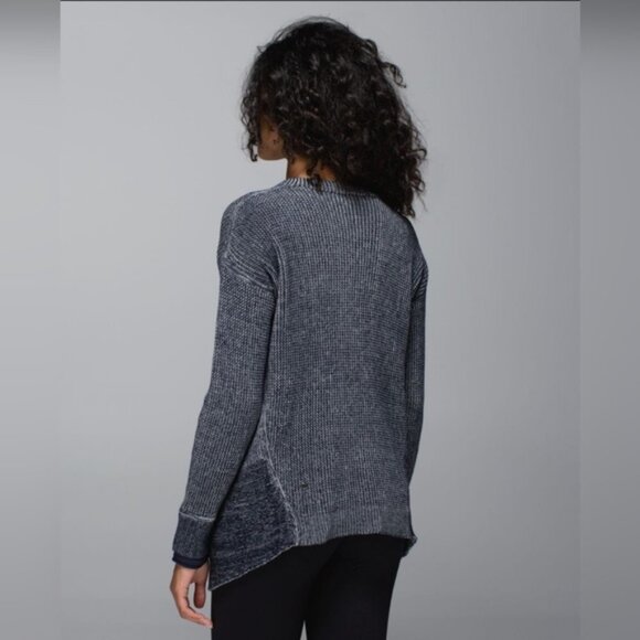 Lululemon Vestigan Blue Cashmere Blend Knitted Cardigan Womens Size 4 - Picture 15 of 16